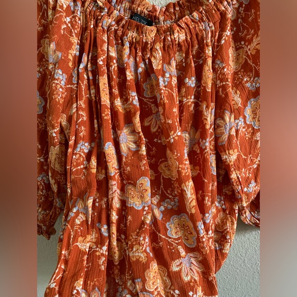 Boho Off The Shoulder Rachel Zoe Top 🌴 - Picture 7 of 7